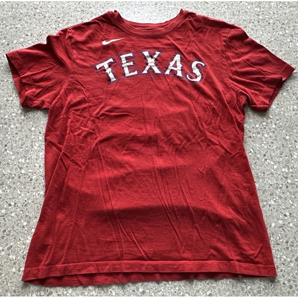 Nike Texas Rangers MLB Men's‎ T-Shirt Red Short Sleeve Joey Gallo #13 Sz M
